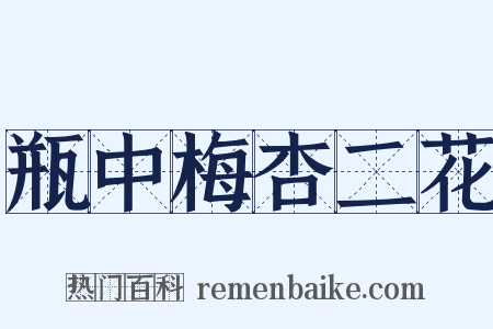 瓶中梅杏二花是什么意思的图片